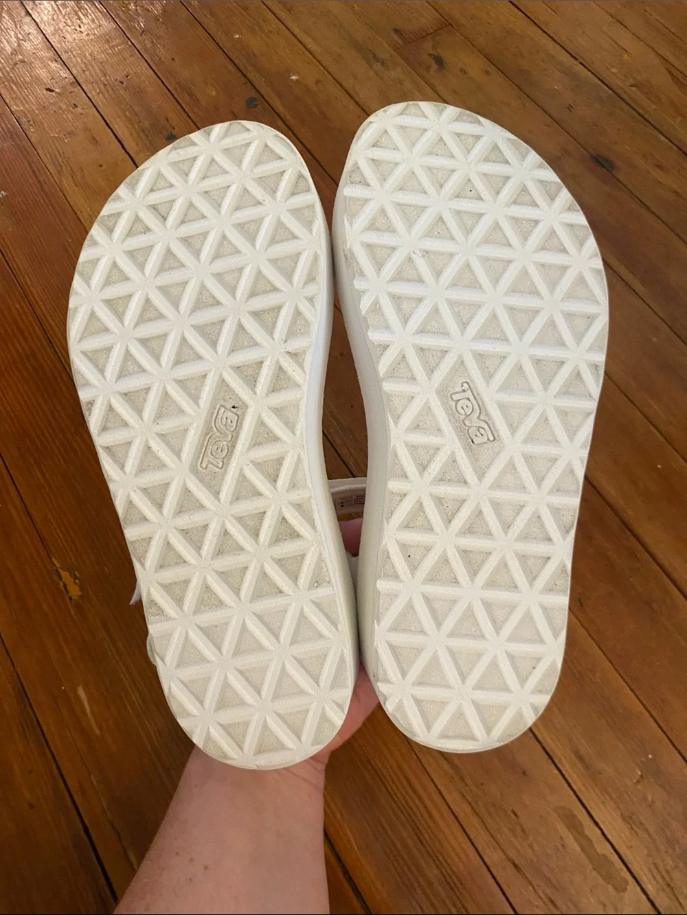 Teva Flatform Universal Chunky Sandals in Bright White Size 7